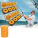 Bavooty foam line winder fishing fishing cord coil fishing cord coil wrapping board fishing equipment fishing cord coil covers made of foam fishing cord coilworm storage box orange 16PCs