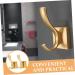 Alipis 2pcs No Punching Hook Heavy Duty Clothes Hanging Storage Hook Shoe Cabinet Wall-Mounted 10.00X5.20X3.00CM Golden - Buy Online on GoSupps.com
