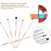 Beauty Makeup Brushes Kit 6 Pieces per Set Colorful Paint Brushes for Body Face Makeup Cosmetic Art Paint Tools - Buy Online on GoSupps.com