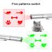 Tosiicop Interactive Cat Toy 2 Pack LED Light Pointer USB Rechargeable Cat Catch Toys with 5 patterns Cat Chase Toys (Green+Red) 2pcs - Buy Online on GoSupps.com
