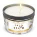 Manifestation Candles Palo Santo Purification and Chakra Healing - Natural Soy Wax Tin Candle