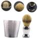 POPETPOP Beard Brush Set & Shaving Bowl - 2 Pcs Fiber Wool | Premium Grooming Tool for Men - International Shipping - Buy Online on GoSupps.com