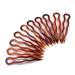 10 pieces simple and flat hair pins 8 cm Havana Brown 1 piece (pack of 10) Havana Brown