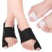 Bunion Correctors Ideal for Big Toes Bent Toes and Pain Relief AVIDDA Bunion Splints Big Toe Straighteners for Day Night Time Bunion Relief 1 Pair Correctors + 1 Pair Separators Black