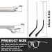 Shop LNQ LUNIQI Silver Metal Glasses Frame - Universal Replacement Brackets for Thin Sunglasses - International Shipping Available - Buy Online on GoSupps.com