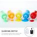 Solustre 15Pcs 5ml Refillable Empty Nail Polish Bottles with Brush - Transparent Glass Nail Art Containers for DIY Manicure - Buy Online on GoSupps.com