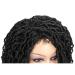 FAVE Black Braided Short Wig - Synthetic Afro Dreadlock Faux Locs for Women - Buy Online on GoSupps.com
