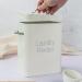 Mental Washing Powder Storage Box Laundry Powder Tin with Scoop Airtight Lid & Handles Perfect for Eco Friendly Powder Laundry Detergent (Three Colors) Beige - Buy Online on GoSupps.com