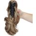 S-noilite Clip in Ponytail Extension Curly Hairpiece - Light Brown & Ash Blonde 12 Inch - 110g - Buy Online on GoSupps.com