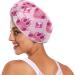 Cute Cat Paw Pink Hair Towel 2 Pack - Super Absorbent Quick Dry Hair Turbans for Women & Girls - Buy Online on GoSupps.com