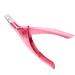 Nail Clippers Tip Cutters for Acrylic False Fake Gel Artificial Nails Rustproof Sharp Professional Manicure Pedicure Trimmer Nail Care Tools (Pink)