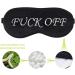 Fitglam Natural Silk Sleep Mask - Best Eye Mask for Travel, Nap, Meditation - Adjustable Strap - Men, Women - White - Buy Online on GoSupps.com