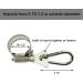 2 Pack Boat Flag Pole Clips with Carabiner Clamp - Fits 0.75-1.2 Inch Diameter Flagpole - Buy Online on GoSupps.com