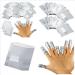 TQUXNGA 50 Aluminium Foil Nail Art Soak Off Acrylic Gel Polish Nail Wraps Remover - Buy Online on GoSupps.com