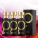 Golden Perfume for Men - 50ml/Pack Romantic Glitter Perfume with Cologne Spray Long Lasting (3 PCS)