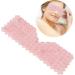 Handcrafted Rose Quartz Eye Mask with Cooling Jade - Reduce Puffiness & Dark Circles | Facial Massage | Crystal Pink - Buy Online on GoSupps.com