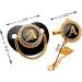 ROMIDA Day & Night Pacifier | Initial Letter Baby Dummy | Extra Soft Gold Bling Newborn Pacifier - Ideal for International Shipping - Buy Online on GoSupps.com