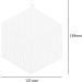 10pcs Hexagon Shape Mesh White Plastic Canvas for Embroidery & Crafts | 4.76x5.47 Inches - Buy Online on GoSupps.com