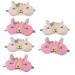 FOMIYES 6 Pcs Sherpa Fleece Eye Mask Plush Eyeshade Cover Sleep Masks for Women Animal Sleeping Eye Mask Sleep Mask Kids Eye Patch for Men Women to Sleep Travel Plush Fabrics Goggles