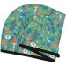 Hair Towel Wrap - Quick-Dry Towel Turban with Button for Effortless Hair Drying (Mushrooms & Flowers) - International Shipping - Buy Online on GoSupps.com