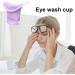 Eye Rinse Cup - Portable Eye Flush Kit Silicone Eye Washer | Eye Cleaner Cup with Scale Eye Bath for Eye Washing Refresh and Clean Tired Eyes Hixip Purple - Buy Online on GoSupps.com