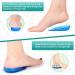 Buy O/X Type Leg Orthopedic Insoles | Soft Gel Heel Pillow for Supination & Pronation - Unisex Blue Large - Buy Online on GoSupps.com