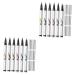 Balacoo 12 Pcs Makeup Eyeliner Pen Colored Eyeliner Eye Liner Pencils Eyeliner Stamp Set Abs Miss Matte