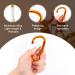 3 Small Aluminum Carabiner Hooks - D-Ring Clips with Spring Snappy Hooks for Key Rings - 10 Pack - Buy Online on GoSupps.com