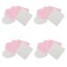 LRXIYODE 4 Boxes Disposable Eyelash Glue Cleaning Pads Soft Cotton Heart Square Shapes Natural Glue Removal Without Lint Suitable for Eyelash Extensions Makeup Nail Polish Salon