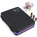Buy BTSKY 108 Bottles Waterproof Essential Oils Carrier Bag - Large Capacity Nail Polish Storage with Foam Insert - Durable Hard Shell Organizer (Essential Oils Not Included) - Violet - Buy Online on GoSupps.com