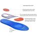 Comfort Gel Shoe Insoles for Long-Time Walking and Standing - All-Day Shock Absorption and Cushioning - Light Blue - US Men 3-9 & Women 4.5-11 - Buy Online on GoSupps.com