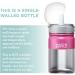 Stainless Steel Mason Bottle Straw Cup - Pink | Light-Weight | Single-Wall | Includes 1 Mason Jar, 1 Ring & Cap, 1 Straw Top - Buy Online on GoSupps.com