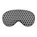 White and Black Dragon Scales Sleep Mask for Women Adjustable Sleeping Eye Shades Cover with Elastic Strap
