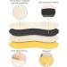 Xshum Heel Inserts 4-Pairs - Prevent Heel Slip and Blister, Shoe Inserts Liners for Loose Shoes, Heel Protectors Cushions - Women and Men (Apricot+Black) - Buy Online on GoSupps.com