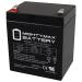 Mighty Max Battery ML5-12F2-12 Volt 5 AH F2 Terminal Rechargeable SLA AGM Battery
