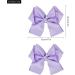 6 Inch Purple Grosgrain Ribbon Hair Bow Clips - Fashionable Hair Accessories for Girls, Women, Toddlers - Perfect for Christmas, Wedding, Birthday - Alligator Clips - A3HDJFJ (Purple) - Buy Online on GoSupps.com