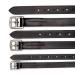 Wonde wish Black Stirrup Leathers Size: 1x54" Size: 1x54 Black