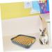 COLLBATH 2pcs Box Rabbit Toilet Bunny Supplies Rabbit Potty Trainer Bunny Train Potty Bunny Training Potty 27.00X18.80X4.00CM As Shown 1 - Buy Online on GoSupps.com