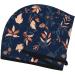 Buy Hair Towel Wrap - Fast Drying Turban with Button | Autumn Leaves & Blue Design - Buy Online on GoSupps.com