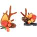 Gledola 2 Pairs Christmas Headdress Reindeer Antlers Headband Ears Hair Accessory Clips Hair Hoop for Girl Beauty (Litchi) - Buy Online on GoSupps.com