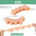 Toe Spreaders for Women - Silicone & Gel Toe Separators for Overlapping Toes & Bunions - 4 Pcs - Buy Online on GoSupps.com
