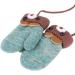 Infant Toddlers Cute Cartoon Winter Gloves | Dual Layer Plush Knitted Mittens for Baby Girls Boys 0-3 Years | Light Green - Buy Online on GoSupps.com