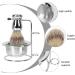 Minkissy Stainless Steel Barts Brush Set - Razor Brush Soap Bowl & Holder for Men's Grooming | Halter Bread Shell Travel Kit - Buy Online on GoSupps.com