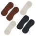 3 Pairs Non-Slip Heel Stickers Shoe Heel Pads High Shoe Heel Grip Rear Heel Cushion Leather Grip Loose Heels Insert Heel Stickers Insert Heel Protectors Cowhide Invisible Follow up