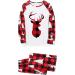 Matching Family Christmas Pajamas Set - Xmas Tree & Reindeer Print - Plaid Pants - Holiday Pjs for Men - X-Large Size - Buy Online on GoSupps.com