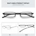 Buy Magimodac Anti Blue Light Reading Glasses for Men & Women - Prescription Metal Frame Narrow Design 1.0 Diopters - Buy Online on GoSupps.com