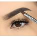 Duo Eyebrow Brush & Spoolie by Impora London. Flat Angled Brush Perfect for Lining / Shaping Brows. Use with Gel Cream or Powder Colours. Spoolie for Brows or Lashes. - Buy Online on GoSupps.com