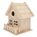 Exceart birdhouses for painting Mal-kits bird from wood window bird house bird hut bed windows bird nest handicrafts the bird nest the bird suite child adjust h lzern 14x13cm as shown
