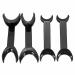 WZCXYX 4 pieces dental tool T-shape intraoral cheek lip retractor opener double head orthodontic teeth mouth opener size small + large