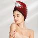 Hair Towel Wrap | Quick-Dry Button Turban | Winter Christmas Snowflake Design - Buy Online on GoSupps.com